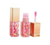 Peach Color Change Changing PH Tinted Lip Gloss Set for Women and Girls, Lip Oil Gloss Balm Tint Stain Glaze Pack Lipstick 2.5ml Lip Filler (A, A)