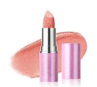 Peach Coral Glitter Lipstick & Eyeshadow Stick - Long Lasting Hydrating Satin Finish, Lightweight Smooth Application, Non-Sticky Moisturizing Makeup for Women (#03 Vibrant Peachy Pink)
