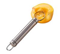 Peach Corer Tool: Durable Stainless Steel Fruit Tone, Comfortable No Slip | Multi-Use Fruit Remover for Jujube, Plum, Pear and Peach Core Extraction with U
