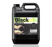 Peach Country Premium Black Mulch Color Concentrate - 11,200 Sq. Ft. - Pure Midnight Black Mulch Dye Spray (1 Gallon, Black)