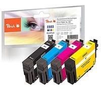 Peach E603 Printer Cartridges (BK, C, M, Y) Replaces Epson No. 603, C13T03U64010