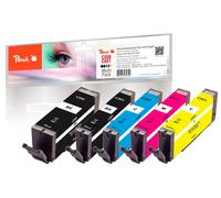 Peach Economy Pack Ink cartridges Compatible with Canon PGI-550, CLI-551