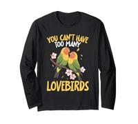Peach Faced Lovebirds Parrot and Peach Faced Lovebird Long Sleeve T-Shirt