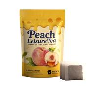 Peach Flavored Black Tea, Individually Wrapped Leisure Tea Bags
