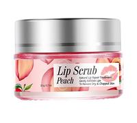 Peach Flavored Lip Repair Balm, Overnight Moisturizing Sleeping Cream with Lip Scrub Exfoliator Moisturizer