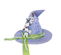 Peach Flower Witch Hat With Classical Designs Easter Party Headwear Great For Role Playing And Holiday Party Gathering