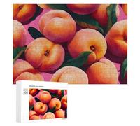 Peach Fruit Adults Wooden Jigsaw Puzzles 1000/500/300 Piece Personalised Customized Gifts