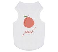'Peach Fruit Illustration Drawing' Pet Dog/Cat T-Shirt (PT00109282)