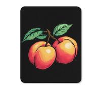 Peach Fruit Mouse Pad with Stitched Edges Non Slip Mousepad Desk Mat for Office Gaming