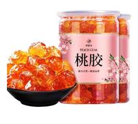 Peach Gum, Snow Swallow & Saponin Rice Kernel Combo, No Impurities, Natural Edible Nourishing Ingredients, Ready for Stewing Dessert & Drinks (250g, Peach Gum)