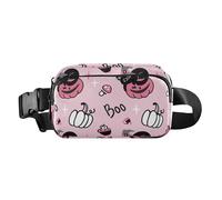 Peach Halloween Evil Pumpkin Fashionable Fanny Waist Pack for Women Men Small Belt Bag with Adjustable Strap for Travel Gym Work