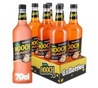 Peach Hooch | 6 x 70 ase Pack | 3.4% ABV | Ready To Drink | Sparkling Vodka Drink | Alcoholic Peach Dink | Premixed Sparkling Alcoholic Drinks | 700ml Alcopops | Party Drinks