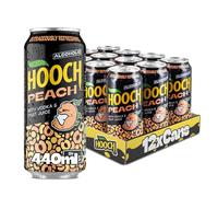Peach Hooch | Fridge Pack | 12 x 440ml Cans | 3.4% ABV | Pre-Mixed Alcoholic Drink | Vodka & Fruit Juice | Outrageously Refreshing | Alcoholic Peach Lemonade