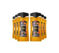 Lynx Fine Fragrance Collection Body Wash for Men Peach Infusion, Pack of 6, Premium Shower Gel Infused with Essential Oils That Gives You 12 Hours of Freshness, 400 ml