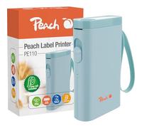 Peach Label Printer | Blue | Space-Saving and Wireless | Create Order Anywhere | PE110-bl