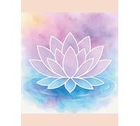 Peach Lotus Dream Notebook - 8.5 x 11 Watercolor Composition Book: 100-Page Wide Ruled Notebook with Pastel Lotus Artwork and Soft Peach Border - ... Mindful Journaling, School, or Everyday Notes