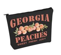 Peach Makeup Bag Peaches Sweet Fresh Juicy Cosmetic Bag Peach Farmers Gift Peach Lover Gift (Peaches Sweet B)
