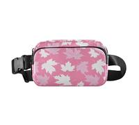 Peach Maples White Silhouette Trendy Waist Bag Fanny Pack for Men Women Water Resistant Sling Chest Bag with Adjustable Strap for Travel Gym Work