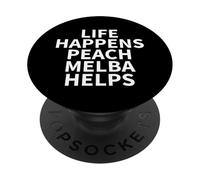 Peach Melba Apparel - Funny Best Melbas Lover Design PopSockets Adhesive PopGrip