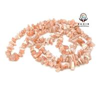 Peach Moonstone Chips Crystals Mala Natural Gemstone As Gift, Fashion Jewellery. For Love, Reiki, Vastu, Feng Shui, Health, Prosperity.-B083M4D4DN
