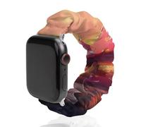 Peach Mushroom Twilight Scrunchie Watch Bands Soft Elastic Replacement Wristband Compatible with Apple Watch 38mm/40mm