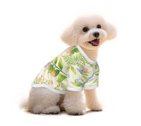 Peach Orchard Whim Dog Clothes Cotton Pullover for Small to Medium Dogs | Versatile Cotton Dog Clothes For Daily Wear, Travel, Parties; Soft Pullover Pet Tshirt For Small To Medium Dogs And Cats.