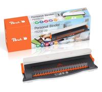 Peach PB200-09A Plastic Folder | 50-sheet folder | Maximum 12 mm folder | 4-sheet punching capacity | With 25-piece starter kit (assorted colors)