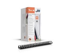 Peach PB438-02 Plastic Binding Combs A4 38 mm 375 Sheets Pack of 50 Black