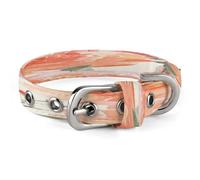 Peach Peony Cat Collar,Personalized Breakaway Kitten Collars with Breakaway Safety Release Buckle,Ultra Soft Elastic Adjustable Band Dog Collar for Small Medium Dog Cat