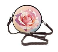 Peach Pink Heart Customized Bag - Personalized Shoulder Bag with Double-Sided Print for Valentine's Day Gift Idea, Paper Scraps Rose, One Size