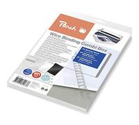 Peach PW079-07 Wire Binding Set for 20 Documents DIN A4 60-Piece 8 mm