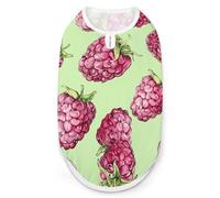 Peach Raspberry Pattern Dog Shirt Quick Dry Breathable Pet T-Shirt Soft Stretchy Sleeveless Vest Dog Apparel 2XL