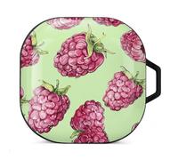 Peach Raspberry Pattern Headphone Protective Case, Earphone Case For Galaxy Buds Live, Galaxy Buds Pro, Galaxy Buds2, Galaxy Buds 2 Rro Series Headphones