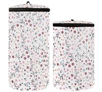 Peach Red Flowers Country Shoe Wash Bag for Washing Machine Sneaker Washing Machine Bag 2 Pcs Sneaker Laundry Bag Shoe Washer Bag, Peach Red Flowers Country, One Size, Claasic