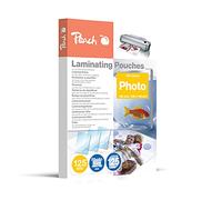 Peach S-PP525-19P Laminating Pouches 106 x 156 mm Photo 125 mic 125 Pouches Glossy Compatible with Laminators of All Brand Manufacturers