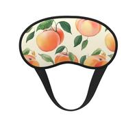 Peach Sleep Mask for Side Sleeper Soft Breathable Sleeping Eye Mask Blackout Silk Eye Sleep Shade Cover with Elastic Strap Night Blindfold for Women Men Travel Nap