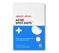 Peach Slices Acne Spot Dots clear Hydrocolloid Acne Pimple Patch for Zits and Breakouts Treats, Drains, and Sh