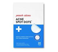 Peach Slices Acne Spot Dots - Hydrocolloid Patches for Acne Spot Treatment - Set of 30 Vegan Patches for Face