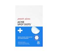 Peach Slices Acne Spot Dots - Hydrocolloid Patches for Acne Spot Treatment - Set of 30 Vegan Patches for Face