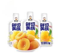 Peach Slices, Yellow Cling Peach Slices, Peach Snacks, Fruit Snack, Yellow Peach Preserved Fruit, Vegan, Halal, Healthy Snack Fresh Fruit Perfect for Breakfast, Dessert (5bags)