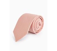 Peach Spot Print Textured Tie One Size