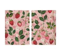 Peach Strawberry Print Leather Passport Holder Handmade Passport Cover with Card And Ticket Slot Easy Access Passport Case Passport Wallet Passport Holder for Women And Men, style, 20.3x13.8cm