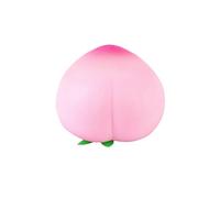 Peach Stress Relief Ball - Novelty Squeeze Sensory Fidget Toy for Anxiety Physio Therapy - Gift for Boy Girl Birthday Present for Adults Men Women - Christmas Stocking Filler (Pink)