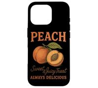 Peach Sweet Juicy Treat Always Delicious Graphic Case for iPhone 16 Pro