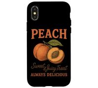 Peach Sweet Juicy Treat Always Delicious Graphic Case for iPhone X/XS
