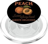 Peach Sweet Juicy Treat Always Delicious Graphic PopSockets PopGrip for MagSafe