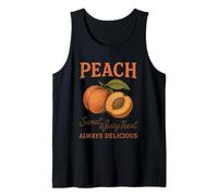 Peach Sweet Juicy Treat Always Delicious Graphic Tank Top
