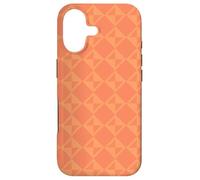 Peach Tangerine Orange Apricot Triangle Art Deco Pattern Case for iPhone 17