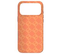 Peach Tangerine Orange Apricot Triangle Art Deco Pattern Case for iPhone 17 Pro Max