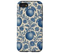 Peach with Floral Elements Blue & Beige Boho Feminine Case for iPhone SE (2020) / 7 / 8